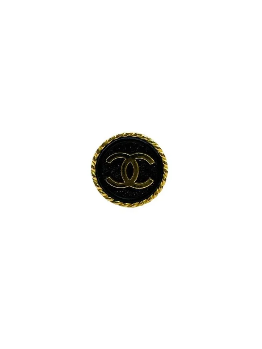Chanel One Side with Rice Vintage Clip CC Logo Earrings - Picture 2 of 8